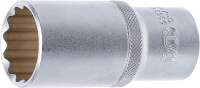 Steckschlüssel-Einsatz Zwölfkant, tief | Antrieb Innenvierkant 12,5 mm (1/2") | SW 27 mm