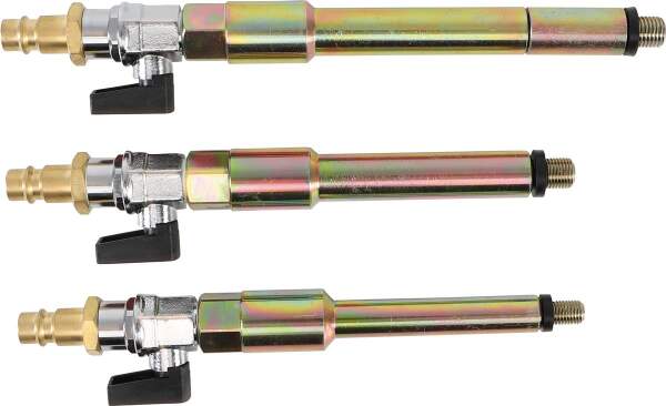 Druckluftadapter-Satz für Glühkerzenbohrungen | M8 x 1.0, M10x1.0, M10x1.25 | 3-tlg.