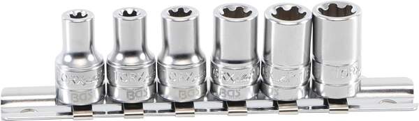 Steckschlüssel-Einsatz-Satz T-Profil Plus (für Torx Plus) | Antrieb Innenvierkant 6,3 mm (1/4") | SW 6EP - 12EP | 6-tlg.