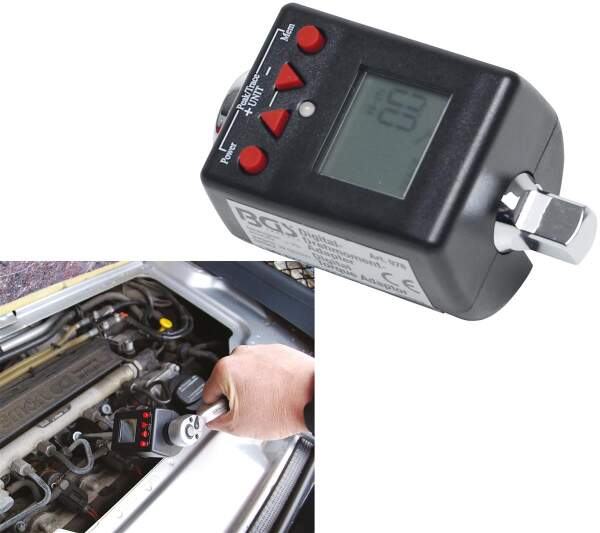 Digitaler Drehmoment-Adapter | 10 mm (3/8") | 27 - 135 Nm