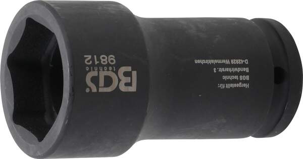 Kraft-Steckschlüssel-Einsatz Sechskant, tief | Antrieb Innenvierkant 20 mm (3/4") | SW 38 mm | für FUSO / Mitsubishi