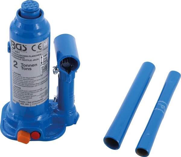 Hydraulischer Flaschen-Wagenheber | 2 t