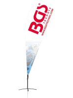 BGS® Beachflag | Design 1 | 422 x 90 cm