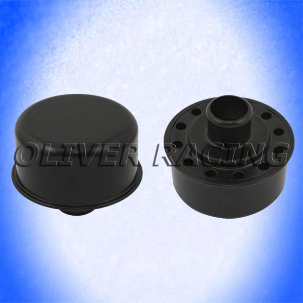 Entlüfter Ventildeckel SCHWARZ rund für 32 mm Loch ohne Anschluss Kurbelgehäuse