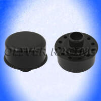 Entlüfter Ventildeckel SCHWARZ rund für 32 mm...