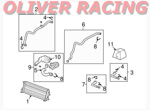 Klammer Halter Clip Leitung Öhlkühler Chevrolet Corvette ZR1 2009-2013 ORIGINAL