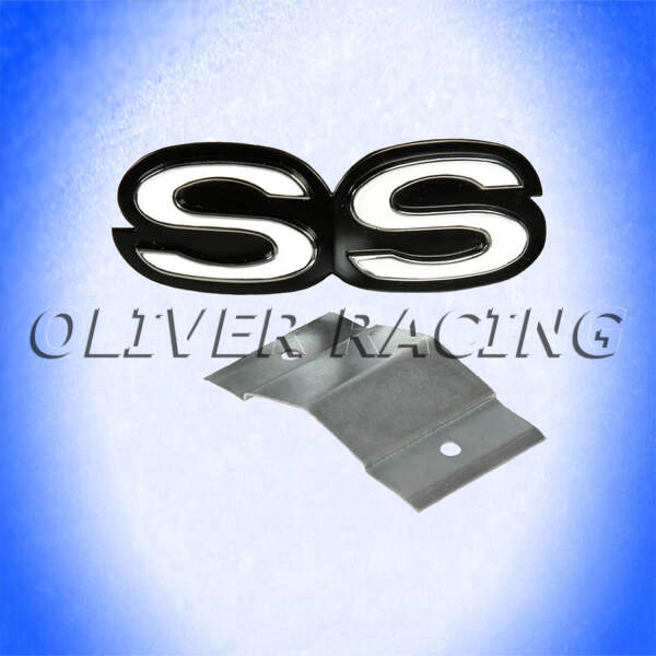 Logo Emblem Schriftzug " SS " Chevrolet Camaro Nova 1968 Kühlergrill 350 396 RS