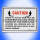 Cabrio Warnhinweis CAUTION Aufkleber Chevelle Camaro Cadillac Buick Pontiac
