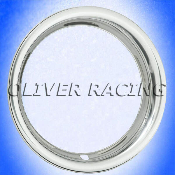 Chromring Ralley Wheel Corvette 15" Stahlfelge Trim Ring Edelstahl Zierring GM