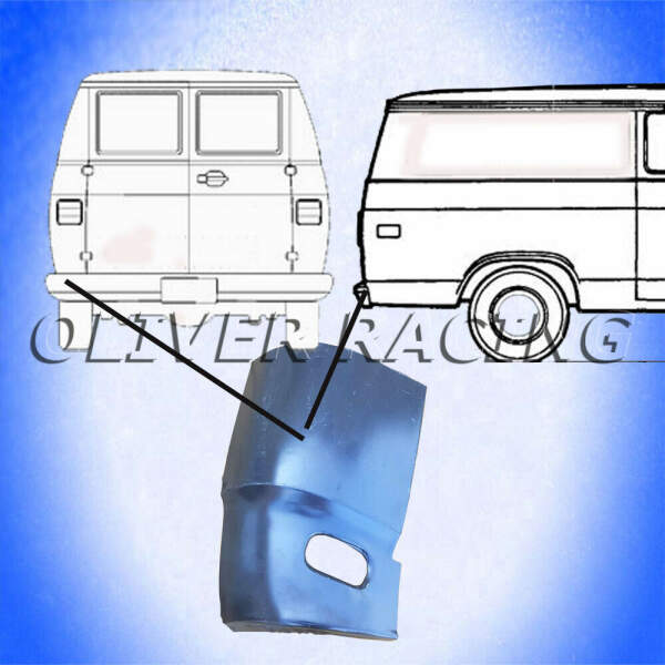 Eckblech Lampenblech REPARATURBLECH EINSCHWEIßBLECH Chevrolet G10 G20 VAN 71-96