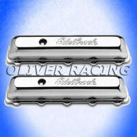 EDELBROCK VENTILDECKEL CHROM OLDSMOBILE V8 64-80 5.4 5.7...