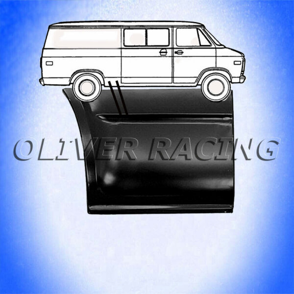Radlauf Ecke REPARATURBLECH EINSCHWEIßBLECH Chevrolet G10 G20 G1500 G2500 VAN