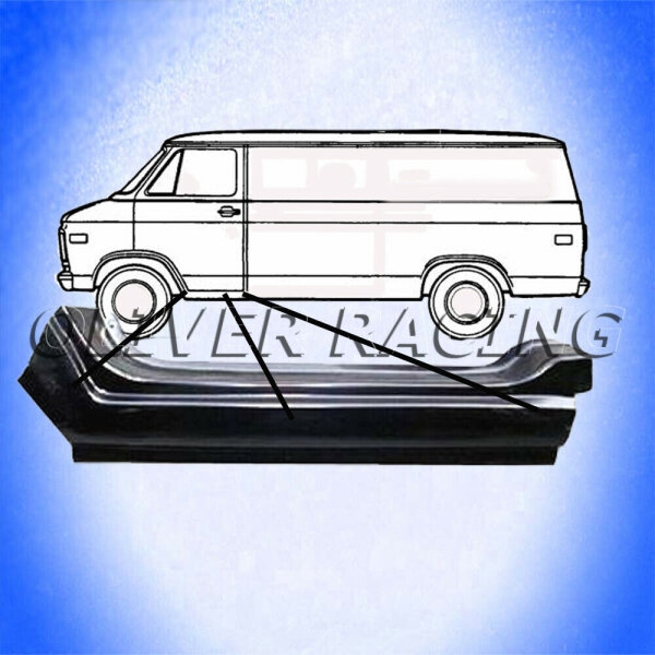 Tür Schweller Einstieg REPARATURBLECH EINSCHWEIßBLECH Chevrolet G10 G20 G15 VAN