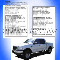 Kit Querlenkerbuchsen Stabibuchsen Blattfederbuchsen ua Ford F150 F250 97-03