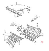 AUDI 50  1974 1975 1976 1977 1978 Schließblech NEU Reparaturblech Blech