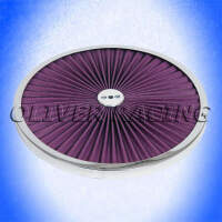 Luftfilter Luftfilterdeckel Filter 14" 356 mm CHROM...