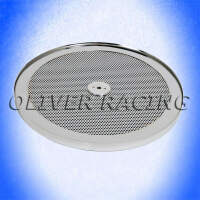 Luftfilter Luftfilterdeckel Filter 14" 356 mm CHROM rund rot K&N Hotrod Tuning