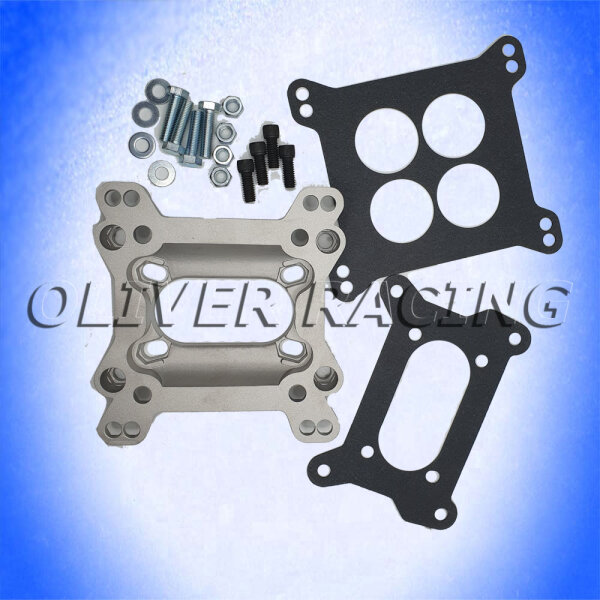 VERGASERADAPTER 2fach Vergaser 4fach Spinne Edelbrock Holley Carter Barry Grant