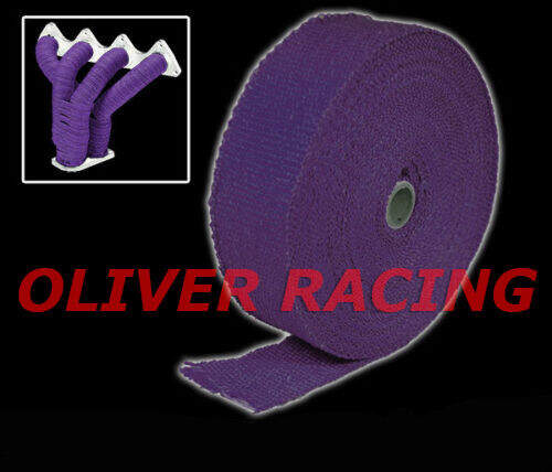 AUSPUFF-BAND 50 MM X 15 M BIS 600° HITZEBESTÄNDIG HITZESCHUTZ AUSPUFF LILA