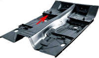 BODENBLECH STREBE SITZ HINTEN QUER Chevrolet CAMARO rechts BJ 67 68 69
