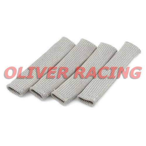 HITZESCHUTZ Zündkerzenstecker Protektoren Universal 4 Stück á 152 x 32 mm silber