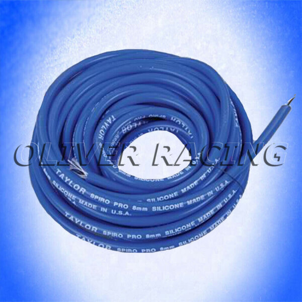 Zündkabel BLAU 9 Meter Rolle 8 mm Taylor Universal Accel Zündkerzenkabel V8
