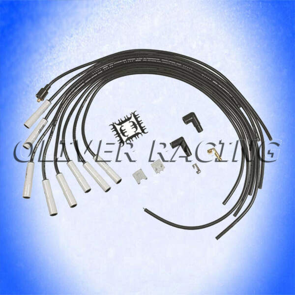 ZÜNDKABEL HITZEFEST KERAMIK ACCEL gerade Set V8 8mm schwarz Universal Tuning