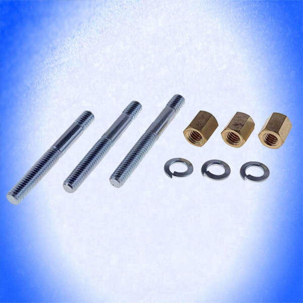 AUSPUFFKRÜMMER STEHBOLZEN Gewinde 3/8"-16 Länge 82 mm für diverse GM Fahrzeuge 70-96 83 mm Buick Oldsmobile Abgasflansch Stehbolzen und Mutter Hosenrohr