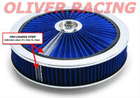 EDELBROCK Luftfilter BLAU Filter 14" x 3"...