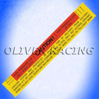 AUFKLEBER Engine Compartment Caution Cadillac 65 66 67...