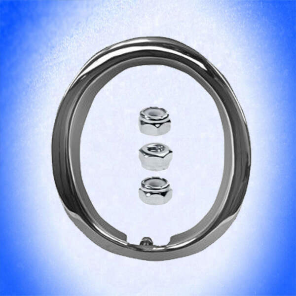 Chromrahmen Heckblech Auspuffblende Endrohr Auspuffring  FORD MUSTANG 65 66