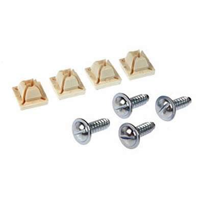 NUMMERNSCHIDSCHRAUBEN Schrauben und Plastiklips 4 Stück für 2 Nummernschilder