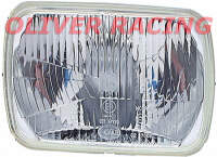 Hauptscheinwerfer Abblendlicht Rechteckig Eckig 10X16 cm 100 x 160 mm Hella