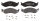 BREMSKLÖTZE JEEP Cherokee Grand Comanche Wagoneer Wrangler 90-01 02 03 04 05 06