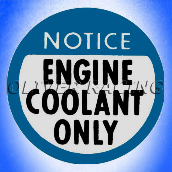 Aufkleber Kühler ENGINE COOLING Chevelle Camaro Caprice Buick Nova Corvette