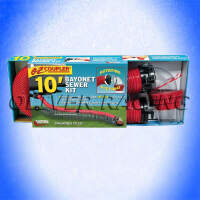 ENTSORGUNGSSCHLAUCH ABWASSERSCHLAUCH Wohnmobil US Ami 10" rot USA