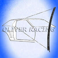 Fenstergummi Vertikal Fensterdichtung Ford Mustang Mercury Cougar Seitenscheibe