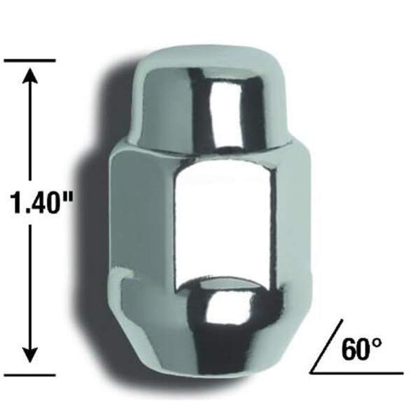 Radmutter 1/2"-20 12,7 mm V2A 60° Stahl-Konus geschlossen (STÜCK) Duplex