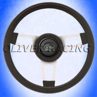 Grant Lenkrad Challenger schwarz mit silbernen Speichen...