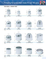 Nabenkappe chrom Chevrolet Ford Pontiac Oldsmobile Jeep GMC universal Durchmesser 74 x Höhe 79 mm