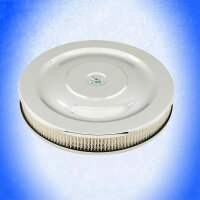 Luftfilter Chrom 14" 356mm x 70mm ohne Aufdruck