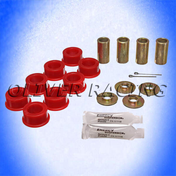 Sturzstreben Gummiset HA 44,5  mm Chevrolet Corvette 63 64 65- 82 Polyurthan rot