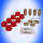 Sturzstreben Gummiset HA 44,5  mm Chevrolet Corvette 63 64 65- 82 Polyurthan rot