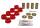 Sturzstreben Gummiset HA 44,5  mm Chevrolet Corvette 63 64 65- 82 Polyurthan rot