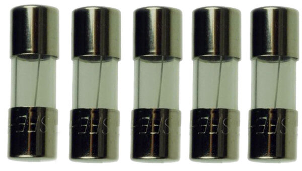 SICHERUNG 6,35 X 27 mm 14 Ampere A Glassicherung 5 Stück