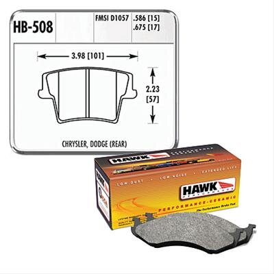 Bremsklötze Hinterachse HAWK Performance Ceramic