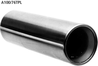 Gerades Endrohr mit Lippe und Einsatz, Länge 340 mm,...