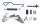 BREMSNACHSTELLUNG Reparatur Kit Bremstrommeldurchmesser :  9,5" 241 mm LINKS Chevrolet Pontiac
