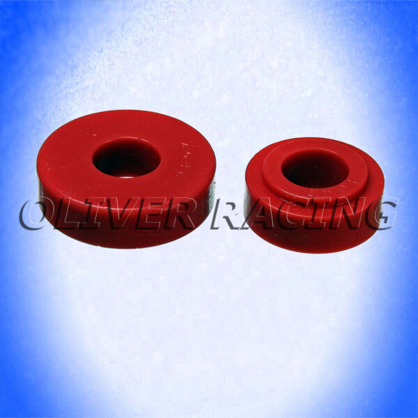 Differentialhaltegummis hinten rot Poly Corvette
