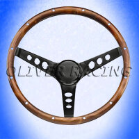 HOLZ LENKRAD CLASSIC 3 Speichen Schwarz Grant 343 mm...